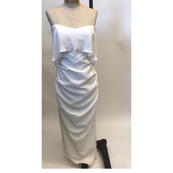 Nicole Miller Bridal Sheath Gown CF10144 sz 10 - Picture 6 of 6